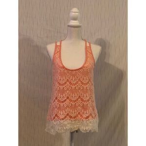 Tank top with double adjustable straps